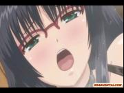 Coed hentai gets shoved toy and hard poked