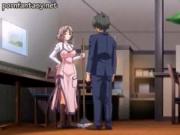 Busty anime wife getting facial