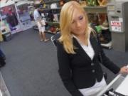 Sexy blonde milf pounded at the pawnshop