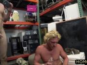 Handsome blonde filled with cock