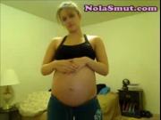 Cute Pregnant Teen Strips For Cam