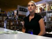 Barmaid Lenka pounded with a stranger in exchange for c