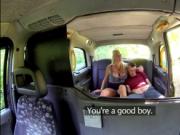 Female taxi driver Michelle Thorne bangs hard in the ba