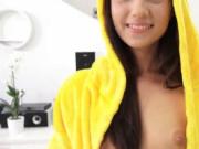 Kissable teenie blows dick in pov and gets soft snatch