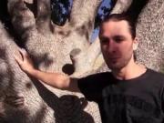 Sexy gay jerking his long phallus