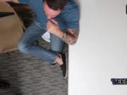 Teen shoplifter Veronica Vega gives head and gets pussy