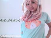 Sweet busty asian cosplay girl