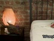 Brunette anal fucked by huge tits tranny