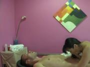 Hot masseur performs blowjob