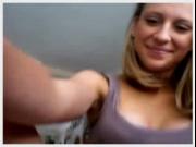 Blond rubbing Pussy on Omegle