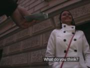 Busty brunette model Agata gains cash and gets fucked b