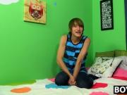 Adorable twink fella Kyle Eldritch jerks it off for the