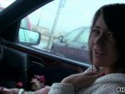 Czech girl Anastasia gets her hairy twat slammed in the