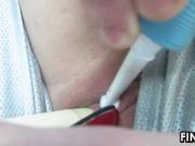 Toothbrush Masturbation In The Car