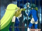 Chains hentai Elf with bigtits gangbang by bandits