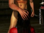 Nasty 3D hentai bitch gets fucked