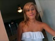 Hot amateur blonde gf Kennedy Leigh pussy nailed in pov