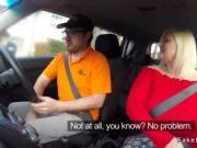Huge tits mature bangs instructor in car