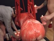 BDSM hardcore action with ropes and adorable sex