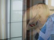 Teen Crystal gets a surprised creampie by her horny nei