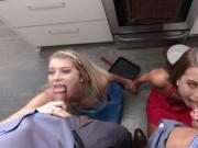 Arya Faye and Jill Kassidy loves riding a huge dick