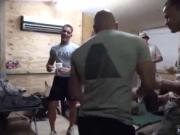 Sexy gay swimmer The Troops came ready to party!