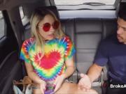 Dumped hippie girlfriend fucked on back seat