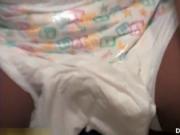 Nasty ebony whore goes crazy pissing by DiaperWhores