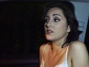 Skinny teen gets twat fucked in the car