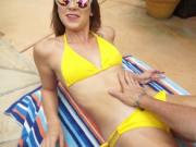 Gold brunette teen first time Easing Daddys Tension