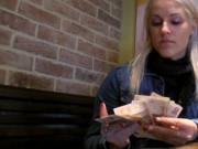 Czech girl Beata fucked in coffee shops toilet for some