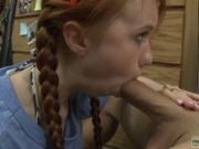 Clothed blowjob and red chair teen Up shits creek witho
