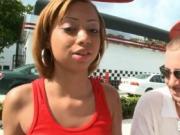 Horny dude fucks ebony girl