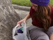 Busty teen gets a ride