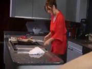 Hot stepmom makes breakfast -More On HDMilfCam.com