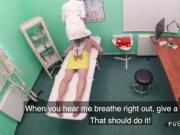 Nurse massages doctor before sex