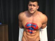 SUPERMAN MADE TO WANK IN CHAINS