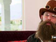 Bearded swinger wants to nail them so hard