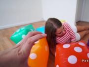 Petite teen fucked from behind by big cock