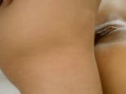 Perfect slender kitten gets her spread slit and tiny bu