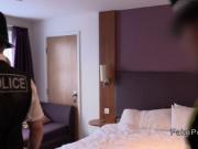 Two fake cops gangbanging blonde babe in hotel