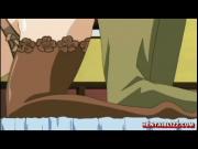 Redhead hentai maid with bigtits handjob and wetpussy f