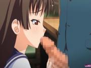 Big titted hentai schoolgirl in uniform gets fucked
