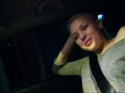 Amateur blonde teen girl Lola Taylor nailed in the car