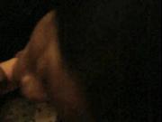 POV chocolate hoe sucks caucasian penis