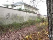 Teen girlfriends urinating on the railway