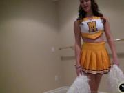 Sexy Cheerleader Holly Michaels pounded