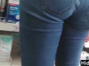 Girl With A Nice Booty At The Store