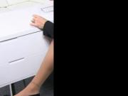 Female agent fucked on a desk