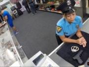 Latina lady fucks pawnshopowner for cash